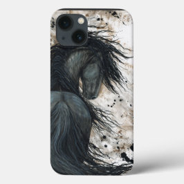 BihrleのiPhone6ケースによるFriesianの馬 iPhone 13ケース