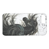 BiHrLeのiPhone 7の場合による威厳のあるなムスタングの馬 Case-Mate iPhoneケース (裏面(横))