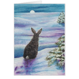 BiHrLeカードによる冬の驚異のウサギ