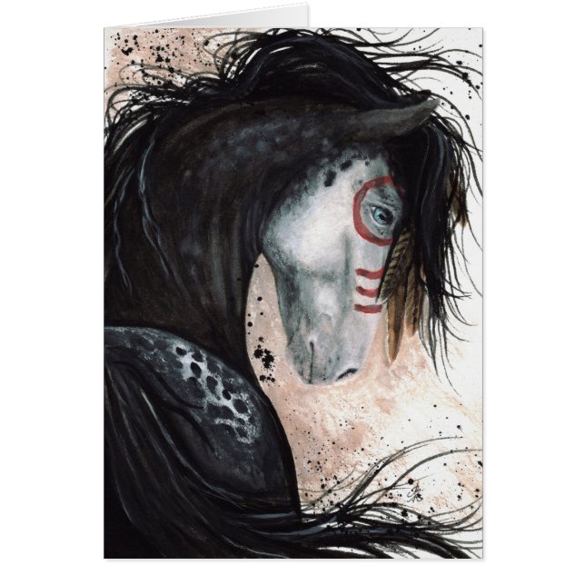 BiHrLeカードによるAppalossaの威厳のあるな馬 (正面)