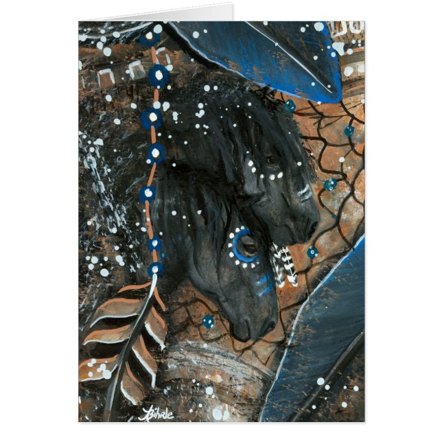 BiHrLeカードによるDreamCatcherの威厳のあるな馬 (正面)