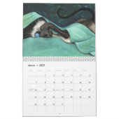 BihRle著シャム猫のカレンダー カレンダー (3月 2027)