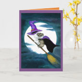 Bihrle著ハッピーハローウィンのハムスターカード カード (黄色い花)