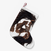 Bihrle著威厳のあるなまだら馬の馬に貯蔵するクリスマス スモールクリスマスストッキング (正面 (吊り時))