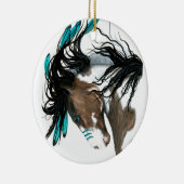 Bihrle著威厳のあるな馬のクリスマスのオーナメント セラミックオーナメント (右)