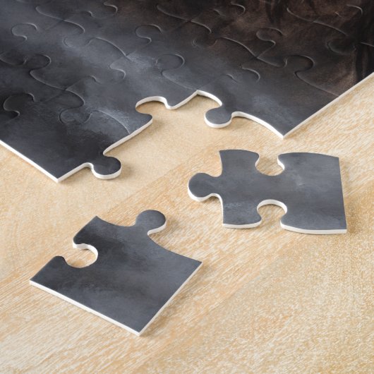 Bihrle著威厳のあるなSmokeyの栗毛の馬 ジグソーパズル (側面)