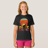 BIKE 自転車 夕焼け Tシャツ (正面フル)