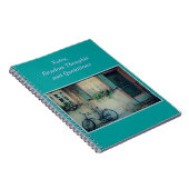 BIKE AGAINST OLD BUILDING WITH FLOWER BOXES  ノートブック (右側)