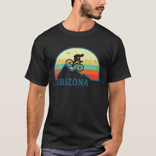 Bike Arizona Mountain Biking Retro Arizona MTB Mou Tシャツ (正面)
