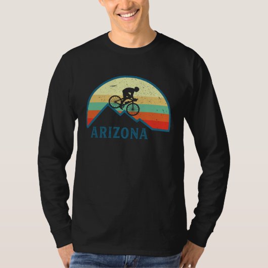 Bike Arizona Mountain Biking Retro Arizona MTB Mou Tシャツ (正面)