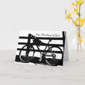 Bike/Black&White考えのYour-Card カード (黄色い花)