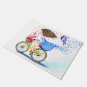 Bike Doormat付き女の子 ドアマット (アングル)