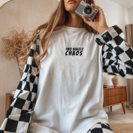 Bike Girl Irony ブラック トライブレンドTシャツ