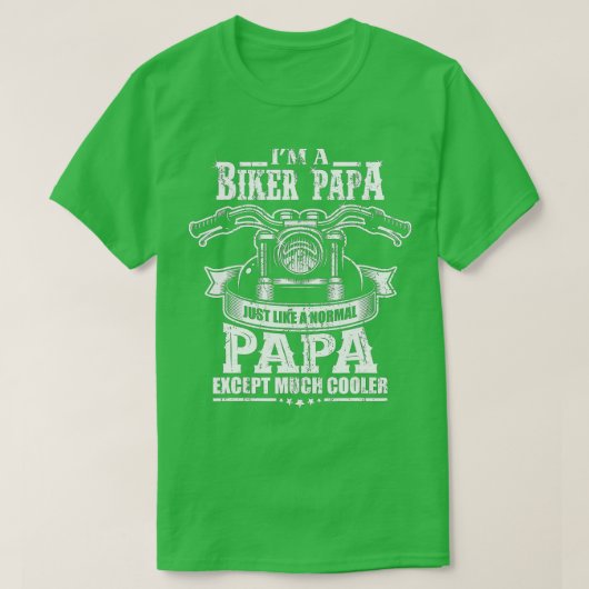 Bike Grandpa Motorcycle Rider Retirement Gift Papa Tシャツ (デザイン正面)
