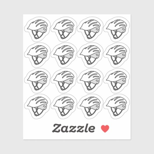 Bike Helmet Cycling Exercise Workout Bujo Planner シール (シート)