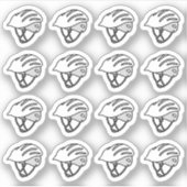 Bike Helmet Cycling Exercise Workout Bujo Planner シール (正面)