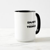 Bike Humor Quote Happiness Is Motorcycle  マグカップ (正面右)