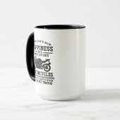 Bike Humor Quote Happiness Is Motorcycle  マグカップ (正面左)