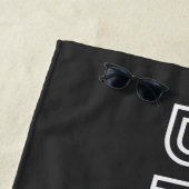 BIKE IT – 緑のサイクリング記号 ビーチタオル (インサイチュ)