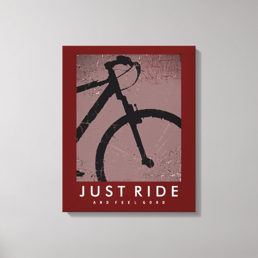 BIKE Just 感じ Ride Goodクール キャンバスプリント (正面)