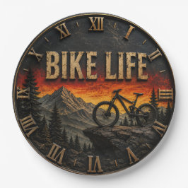 Bike Life Mountain Bike Gift for Mountain Bikers ペーパープレート