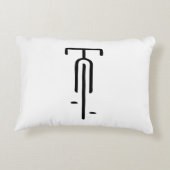 Bike logo minimal Retro, Cycling and Bicycle Lover アクセントクッション (裏面)