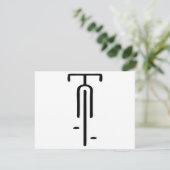 Bike logo minimal Retro, Cycling and Bicycle Lover サンキューカード (スタンド正面)