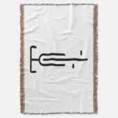 Bike logo minimal Retro, Cycling and Bicycle Lover スローブランケット (正面縦)