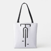Bike logo minimal Retro, Cycling and Bicycle Lover トートバッグ (裏面)