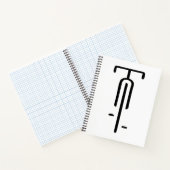 Bike logo minimal Retro, Cycling and Bicycle Lover ノートブック (内部)