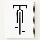 Bike logo minimal Retro, Cycling and Bicycle Lover ノートブック (裏面)