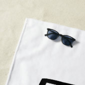 Bike logo minimal Retro, Cycling and Bicycle Lover ビーチタオル (インサイチュ)