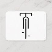 Bike logo minimal Retro, Cycling and Bicycle Lover 名刺 (裏面)