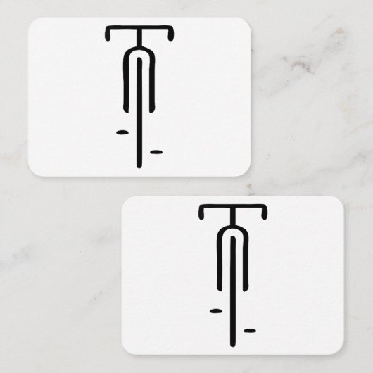 Bike logo minimal Retro, Cycling and Bicycle Lover 名刺 (正面/裏面)