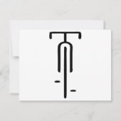 Bike logo minimal Retro, Cycling and Bicycle Lover 招待状 (裏面)