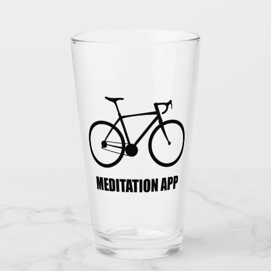 Bike Meditationアプリ タンブラーグラス (正面)