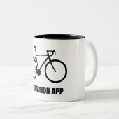 Bike Meditationアプリ ツートーンマグカップ (正面右)