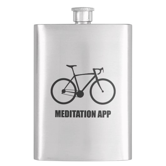 Bike Meditationアプリ フラスク (正面)