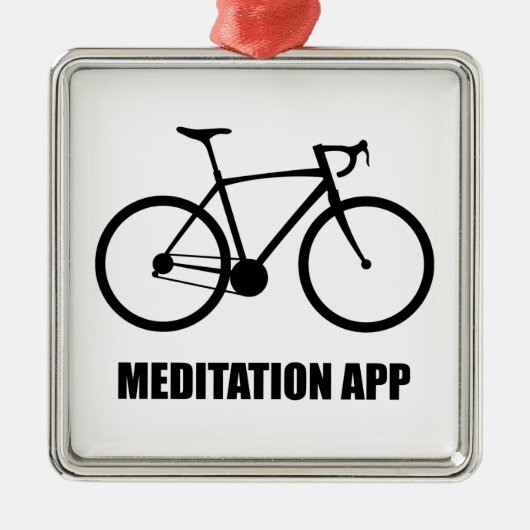 Bike Meditationアプリ メタルオーナメント (正面)