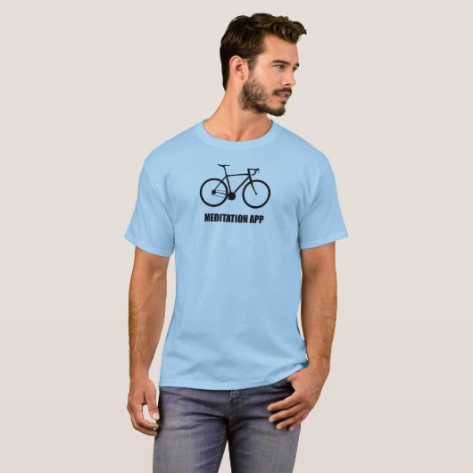 Bike Meditationアプリ Tシャツ (正面フル)