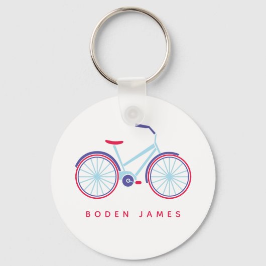 Bike Personalized Name Custom Party Favor キーホルダー (正面)