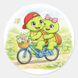 Bike Ride Date ラウンドシール