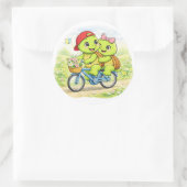 Bike Ride Date ラウンドシール (バッグ)