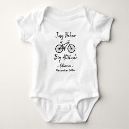 Bike Rider Baby Shower Tiny Biker Big Attitude ベビーボディスーツ