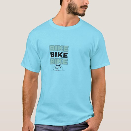 BIKE T-Shirt – Minimalist Bicycle Graphic Tee Tシャツ (正面)