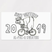 Bike Winter 2019アルパカセーターのステッカー ラベル (デザイン2)
