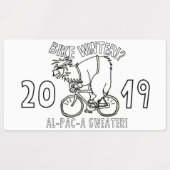 Bike Winter 2019アルパカセーターのステッカー ラベル (デザイン1)