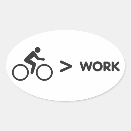 Bike > Work Sticker 楕円形シール (正面)
