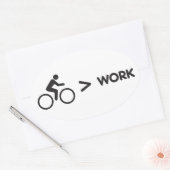 Bike > Work Sticker 楕円形シール (封筒)