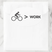 Bike > Work Sticker 楕円形シール (バッグ)